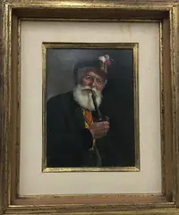 Untitled by Fritz Muller, Oil on board, sold Jan 2021