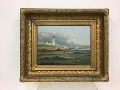 Untitled by D.A. Fisher, Oil on board, sold Jan 2021