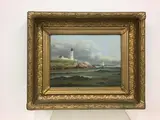 Untitled by D.A. Fisher, Oil on board, sold Jan 2021