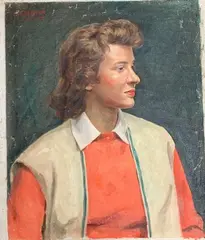 Untitled by Howard D. Becker, Oil on canvas, sold Jan 2021
