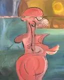 Untitled by William Jeffery Bechtel, Oil on canvas, sold Feb 2021