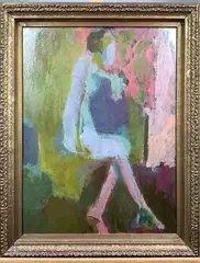 Waiting Eurydice by Charles Hidley, Oil on board, sold Feb 2021