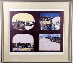 Shapes of Landscapes by Linda Plotkin, Lithographs, sold Feb 2021