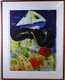 Untitled by David True, Watercolor and ink on Arches paper, sold Mar 2021