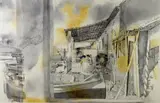Playa a Malaga by Douglas W. Gorsline, Mixed media, sold Mar 2021