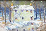 Mill Warmington, Pa. Bucks County by Christopher Willett, Oil on board, sold Mar 2021