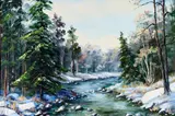 Untitled by Clarence Ira Dreisbach, Oil on board, sold Mar 2021