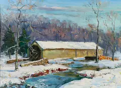 Untitled by Walter Emerson Baum, Oil on board, sold Mar 2021
