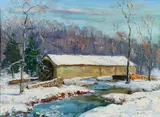 Untitled by Walter Emerson Baum, Oil on board, sold Mar 2021