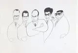 The Sopranos by Al Hirschfeld, Lithograph, sold Mar 2021