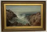 Spouting Rock by Dennis Malone Carter, Oil on canvas, sold Mar 2021
