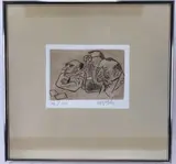 Three Jurists by William Gropper, Etching, sold Mar 2021