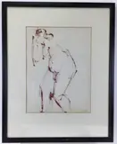 Untitled by Charles Hidley, Watercolor, sold Mar 2021