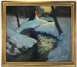 Untitled by Edgar Lewis Pearce, Oil on canvas, sold Mar 2021
