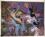 Pink Coral by Zu Ming Ho, Silkscreen, sold Mar 2021