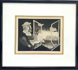 Untitled by Benjamin Levy, Etching, sold Mar 2021