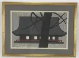 Castle by Kiyoshi Saitō, Woodblock print, sold Mar 2021