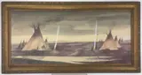 Untitled by Antonio Romano, Oil on  board, sold Mar 2021
