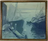 Untitled by Cesare A. Ricciardi, Oil on board, sold Apr 2021