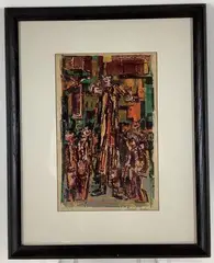 On Stilts by Ralph Taylor, Mixed media, sold Apr 2021
