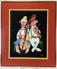 Untitled by Jovan Obican, Mixed media, sold Apr 2021