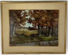 Untitled by Don Hornberger, Oil on board, sold Apr 2021