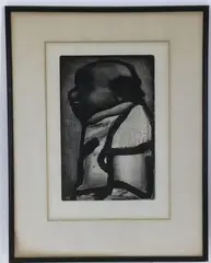 GR by Georges Rouault, Lithograph, sold Apr 2021