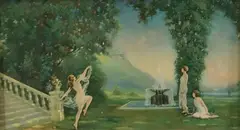 Spirit of Youth by Robert Atkinson Fox, Lithograph by Fox, sold May 2021