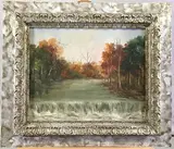 Untitled by Clifford Harrison Strohl, Oil on board, sold May 2021