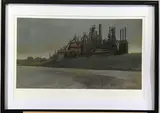 Untitled by Larry Schwinger, Oil on paper, sold May 2021