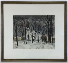 Untitled by Irving Nurick, Watercolor, sold Jun 2021