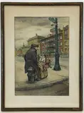 Untitled by Thomas Attardi, Watercolor and ink, sold Jun 2021