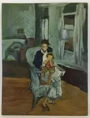 Untitled by Stirling Spadea, Oil on board, sold Jun 2021