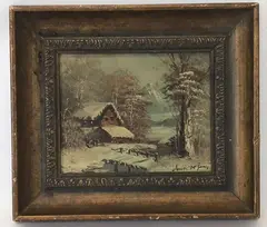 Untitled by André de Jong, Oil on board, sold Jul 2021