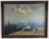 Untitled by Clarence E Braley, Oil on canvas, sold Aug 2021