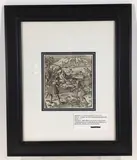 Fight of the Harnessed Knights by Hans Burgkmair, Woodcut engraving, sold Aug 2021