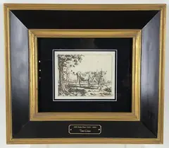 Two Cows by Paulus Potter, Lithograph, sold Aug 2021