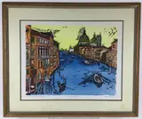 Venice Revisited by Irving Amen, Lithograph, sold Aug 2021