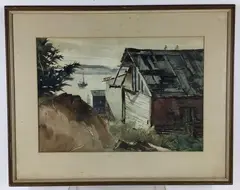 Untitled by Samuel Eldon Homsey, Watercolor, sold Aug 2021