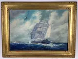 Untitled by Frederick Leo Hunter, Oil on canvas, sold Aug 2021