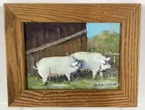 Untitled by Christopher G. Willett, Oil on board, sold Aug 2021