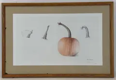 Pumpkin Stems by Alan Magee, Lithograph, sold Aug 2021