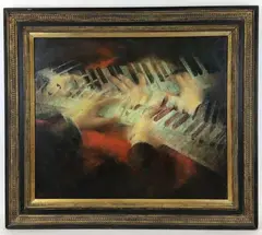 Untitled by Emilie Des Atlee, Oil on canvas, sold Aug 2021