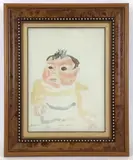 Young Indian by Sterling Boyd Strauser, Watercolor, sold Aug 2021