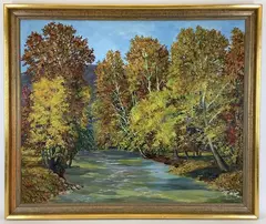 Untitled by Harry Martin Book, Oil on canvas, sold Aug 2021