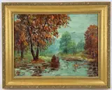 Untitled by Cesare A. Ricciardi, Oil on canvas, sold Aug 2021