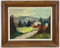 Untitled by Cesare A. Ricciardi, Oil on board, sold Aug 2021