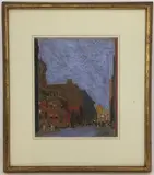 The Union League by Charles R. Paul, Pastel on sandpaper, sold Aug 2021