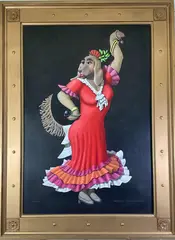 Spainiel by David Vedoe, Oil on canvas, sold Sep 2021