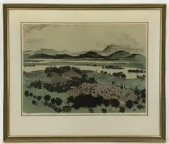 Italian Landscape by Adolf Dehn, Engraving, sold Sep 2021